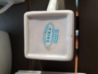 Juego de café de porcelana blanco