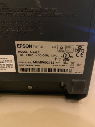 Impresora Tickets Epson TM-T20 Negra