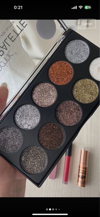 Kit Maquillaje Glitter Palette y Labiales