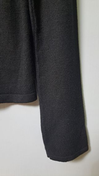 Punt Roma Cárdigan Negro Cremallera y brillantes