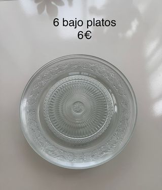 Pack de bajo platos para mesa elegante