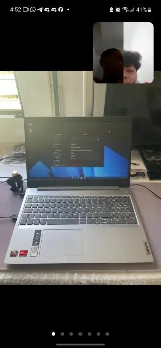 Portátil Lenovo Plata/Negro