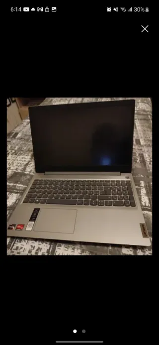 Portátil Lenovo Plata/Negro