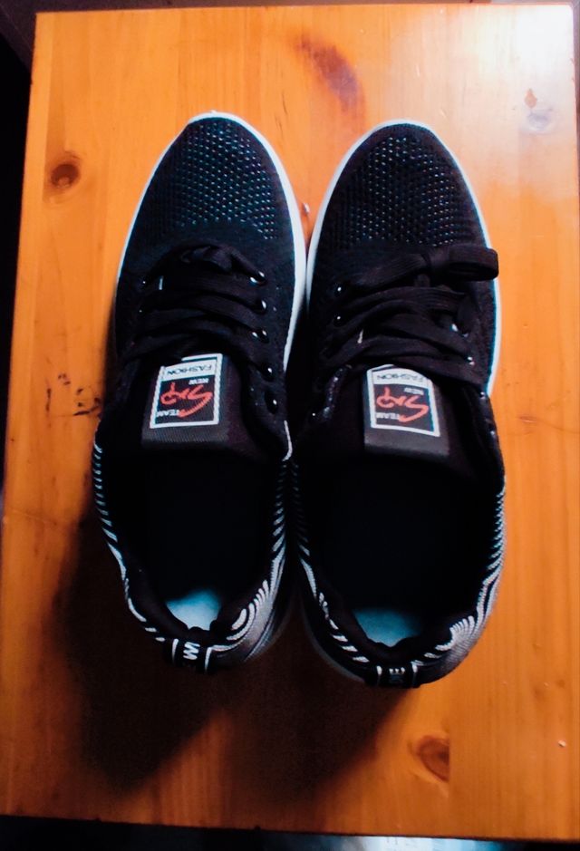 Zapatillas deportivas casual hombre negro/blanco