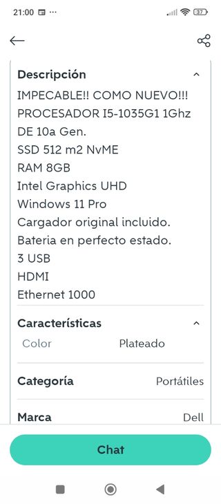 Dell Inspiron I5 5593 di decima generazione