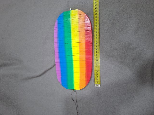 Ciondolo mobile in legno Rainbow