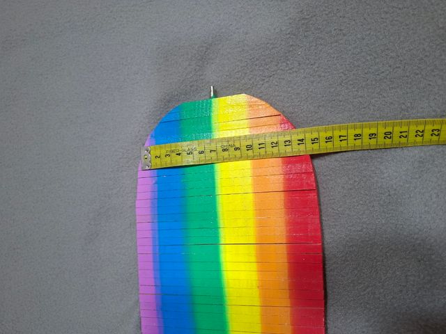 Ciondolo mobile in legno Rainbow