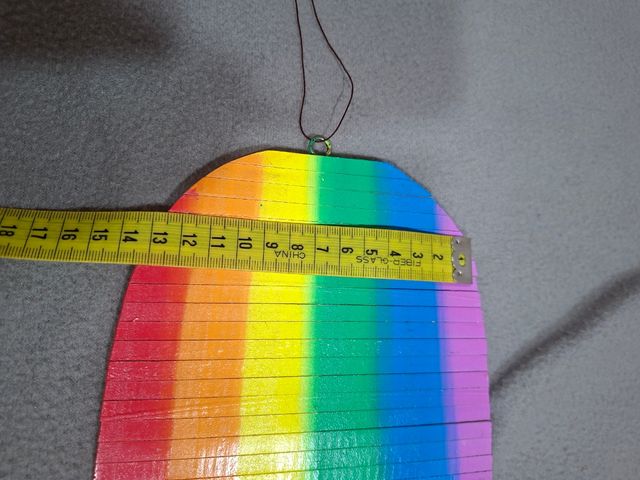 Ciondolo mobile in legno Rainbow