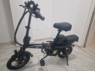 Bicicleta Eléctrica Plegable Negra