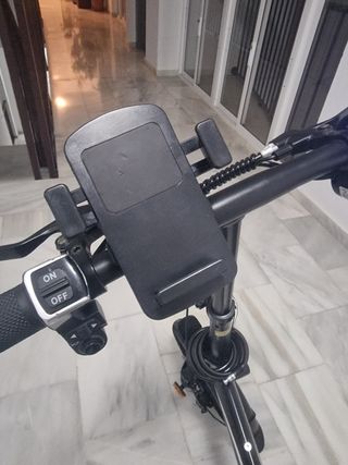 Bicicleta Eléctrica Plegable Negra