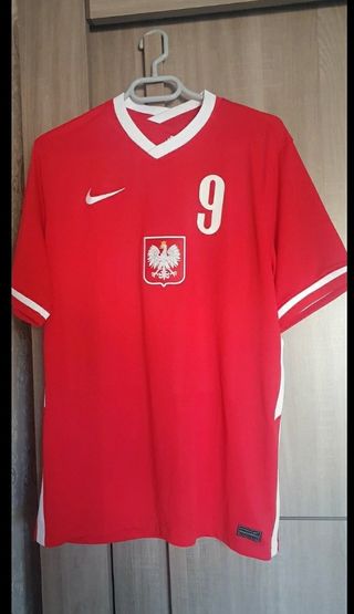 Camiseta  Polonia Nike Talla XL Roja