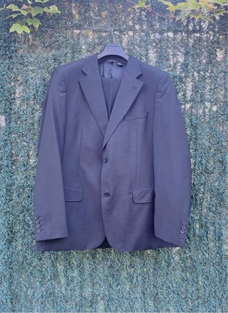 Traje Zara Lana Negro Hombre