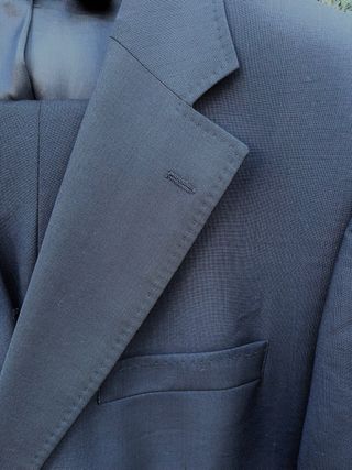 Traje Zara Lana Negro Hombre