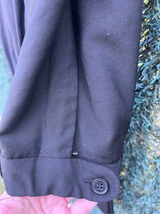 Traje Zara Lana Negro Hombre