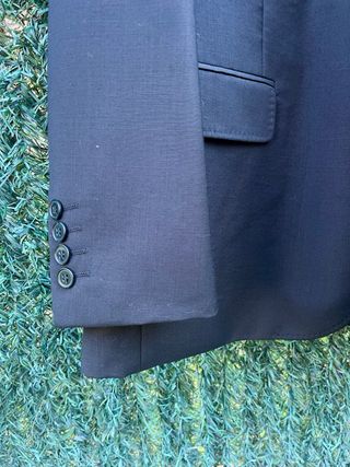 Traje Zara Lana Negro Hombre