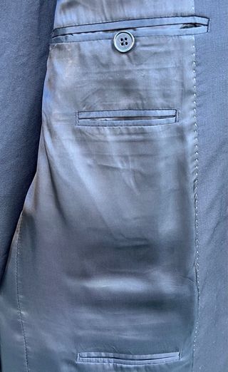 Traje Zara Lana Negro Hombre