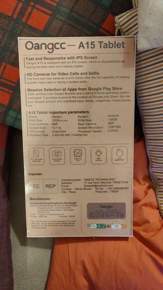 Tablet Oangcc A15 10 Pollici Oro/Rosa