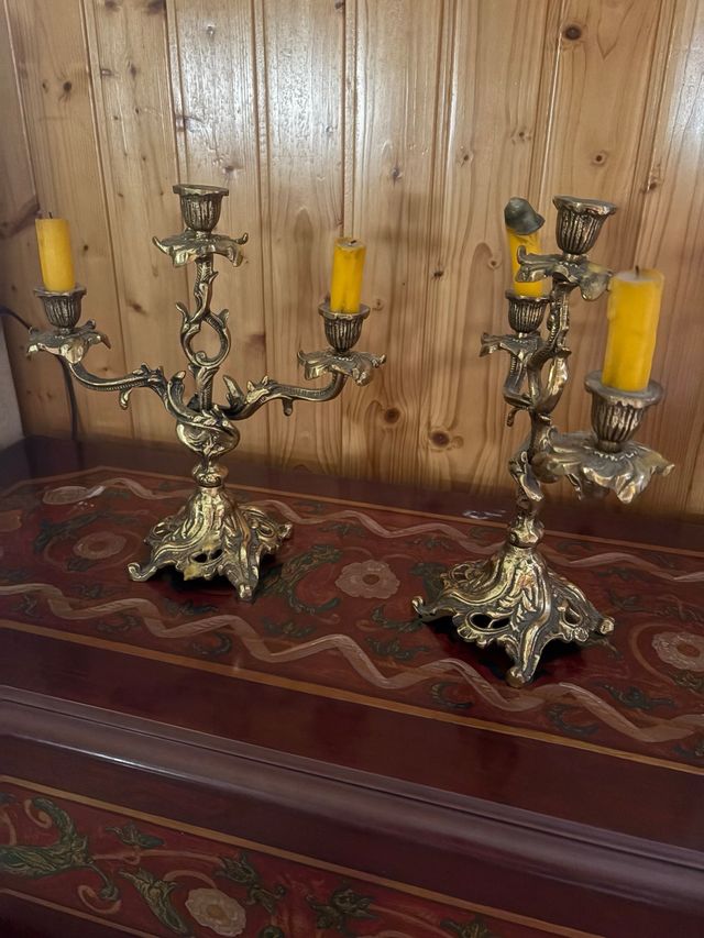 Candelabros de Bronce