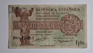 1 Peseta 1937 Republica serie B667