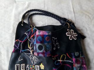 Bolso DESIGUAL piel CUERO diseño GRANDE como Nuevo