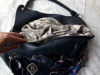 Bolso DESIGUAL piel CUERO diseño GRANDE como Nuevo