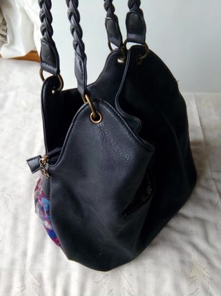 Bolso DESIGUAL piel CUERO diseño GRANDE como Nuevo