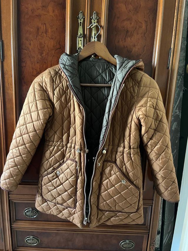 Chaqueta acolchada niña reversible