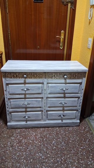 MUEBLE RUSTICO  8 CAJONES