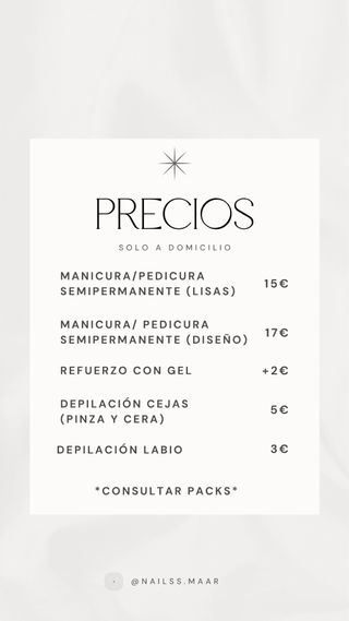 Manicura y Pedicura a Domicilio