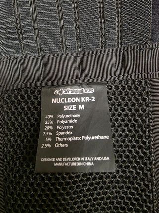 Espaldera Alpinestars Nucleon KR-2 Negra/Roja