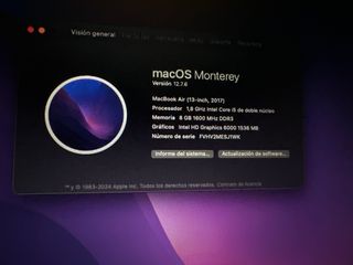 MacBook Air 13” 2017 Plata