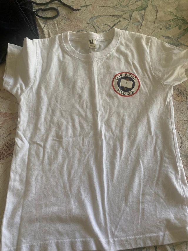 Camiseta uniforme CEIP REAL Melilla, talla: 7/8