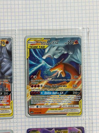 Lote 4 cartas Pokémon Team Tag GX