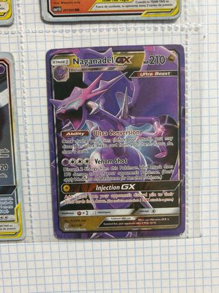 Lote 4 cartas Pokémon Team Tag GX