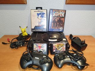 Lote Sega Mega Drive con juegos y mandos