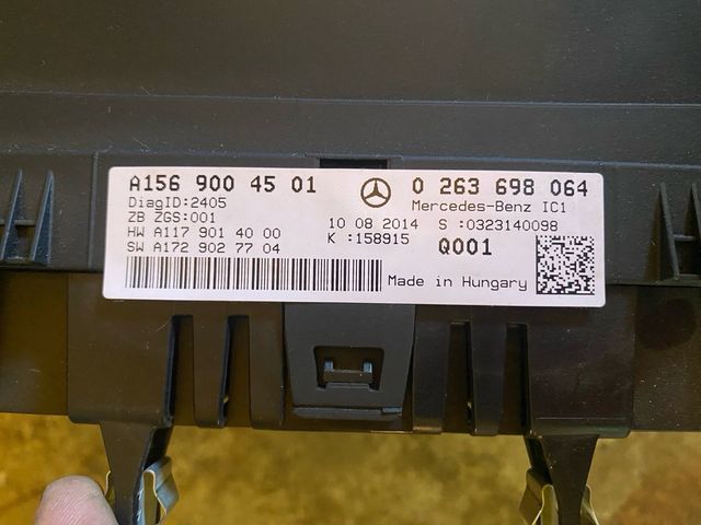 Cuadro de instrumentos Mercedes GLA 2.2 2015