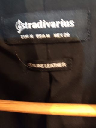 Chaqueta Stradivarius Roja Piel