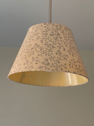 Lámpara de techo vintage tela floral