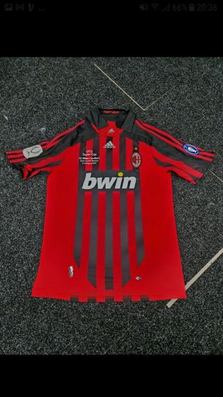 Camiseta AC Milan 2007 Adidas Super Cup campeones