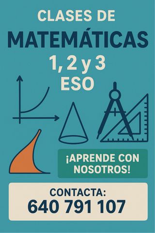 clases online mates 1, 2 y 3 de la Eso 