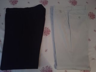 Pantalones de vestir hombre negros y blancos NUEVO