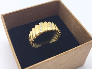 anillo oro 18k con piedra