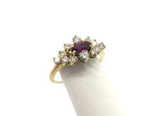 sortija oro 18k con piedra