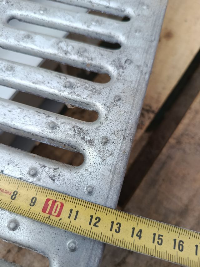 13 Canaletas de desagüe metálicas NUEVAS