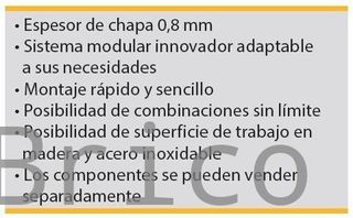 Conjunto Taller 4 Módulos S/Acero Inox Alyco 192843
