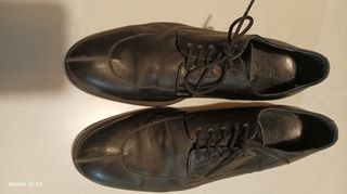 Sapatos em pele preto, tamanho 41