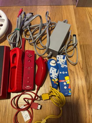 Consola Nintendo Wii Roja + juegos 