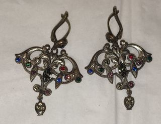 Conjunto Baturra Antiguo Pendientes y Broche