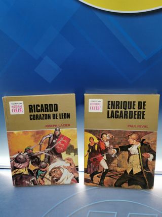 2 tomos, COLECCIÓN HISTORIAS COLOR. BRUGUERA: Enrique Lagardere + Ricardo Corazón de Leon