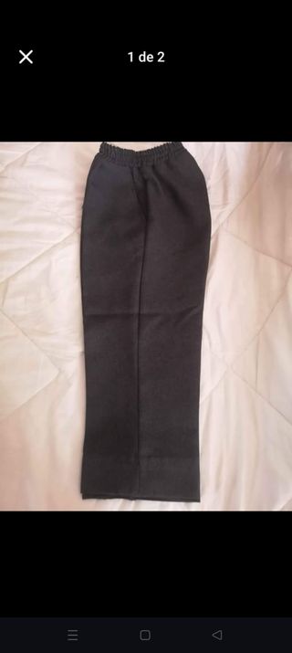Pantalones uniforme gris
